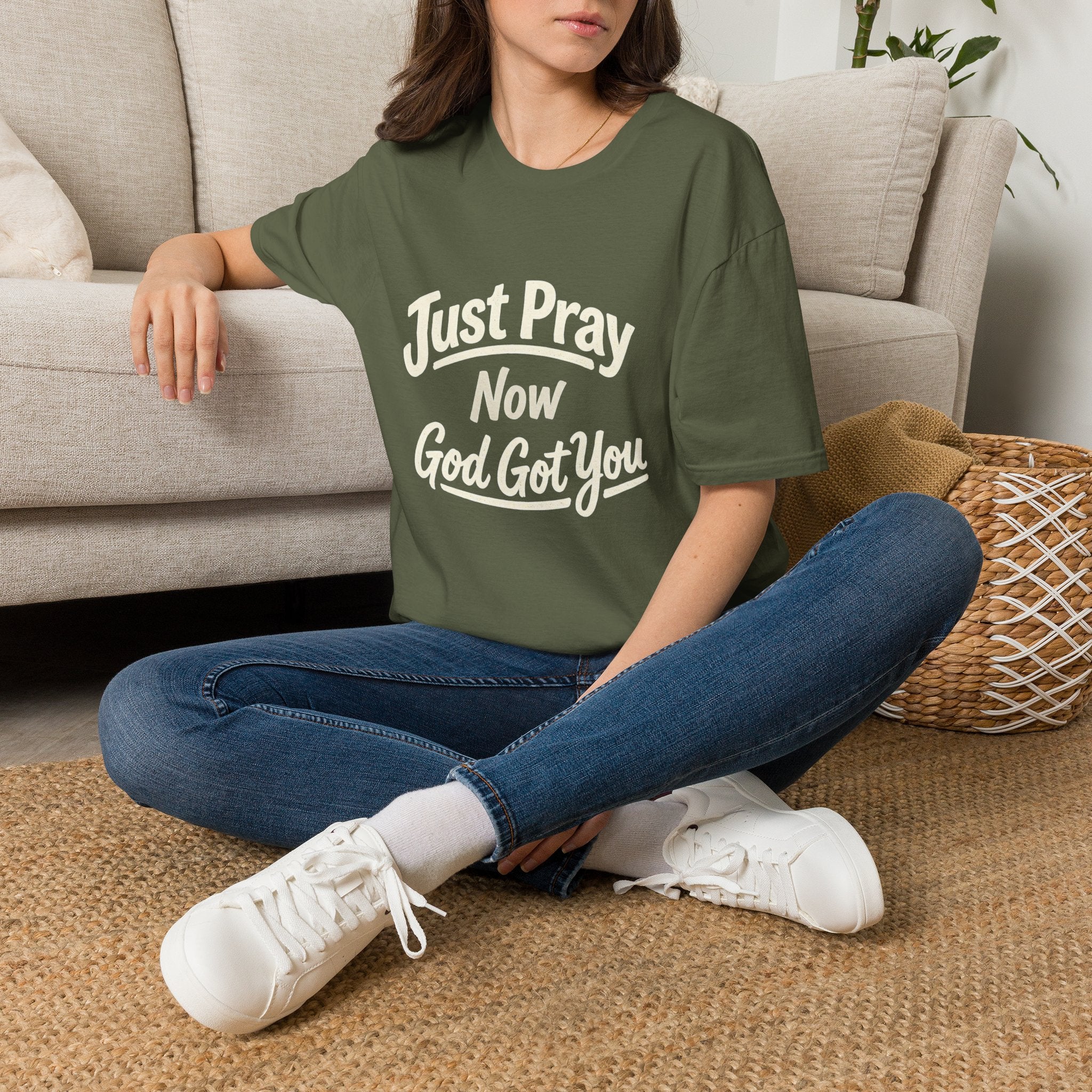 “Just Pray Now God Got You” Inspirational Christian Prayer T-Shirt