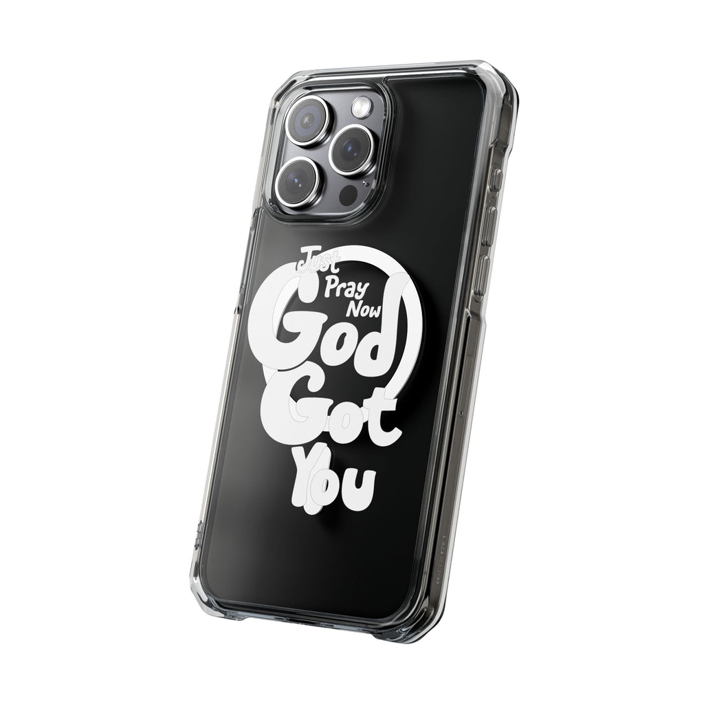 “Just Pray Now, God Got You” Clear Magnetic Impact Case