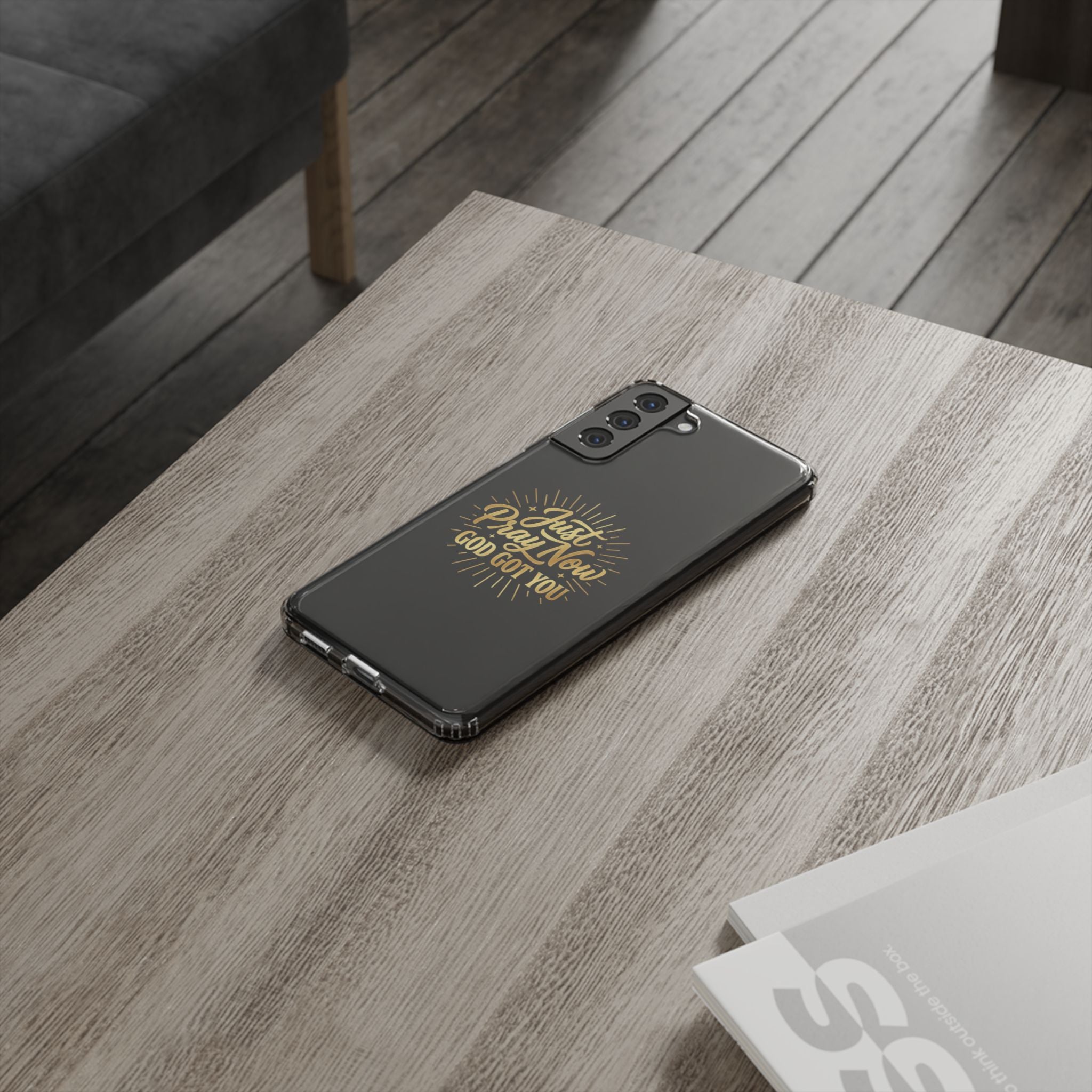 Phone Case “Just Pray Now God’s Got You" Clear Impact Resistant Case