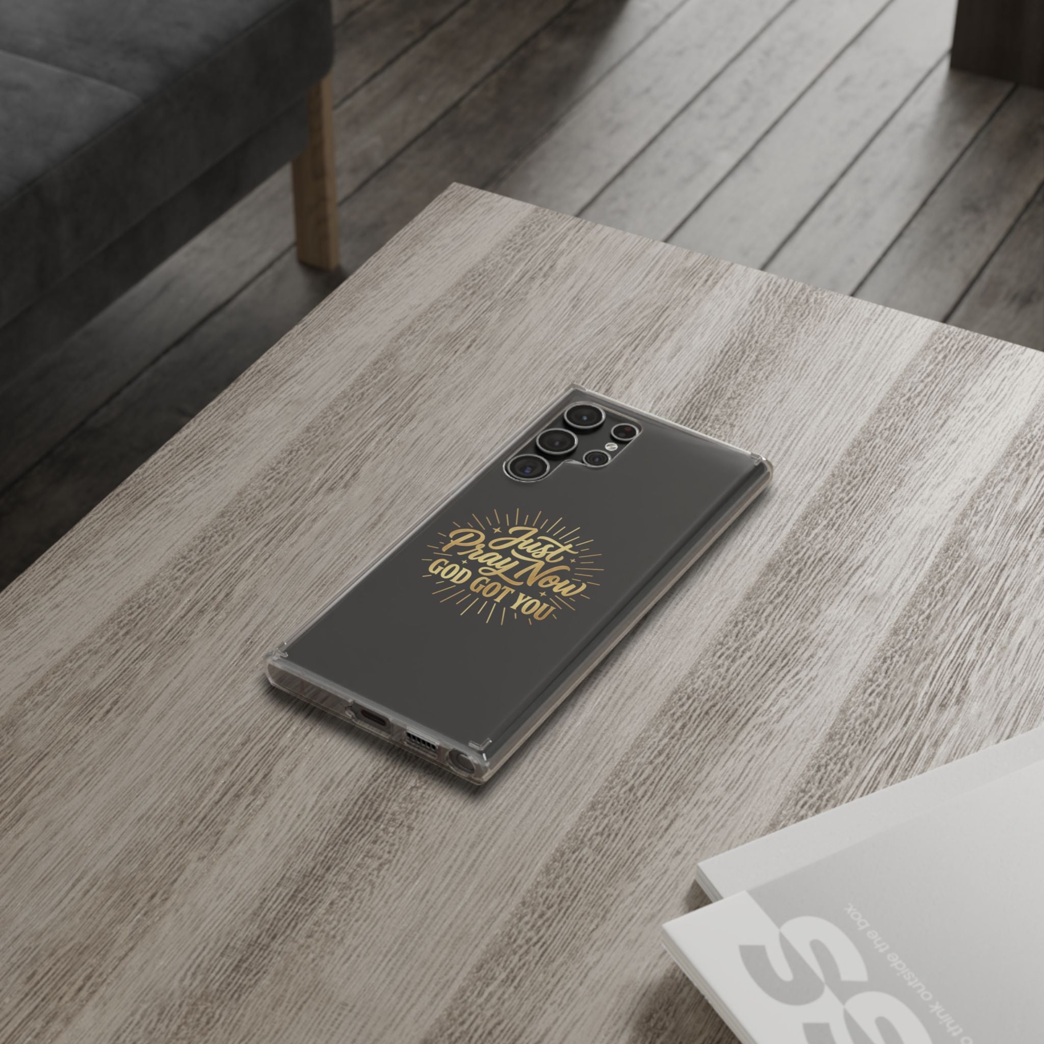 Phone Case “Just Pray Now God’s Got You" Clear Impact Resistant Case