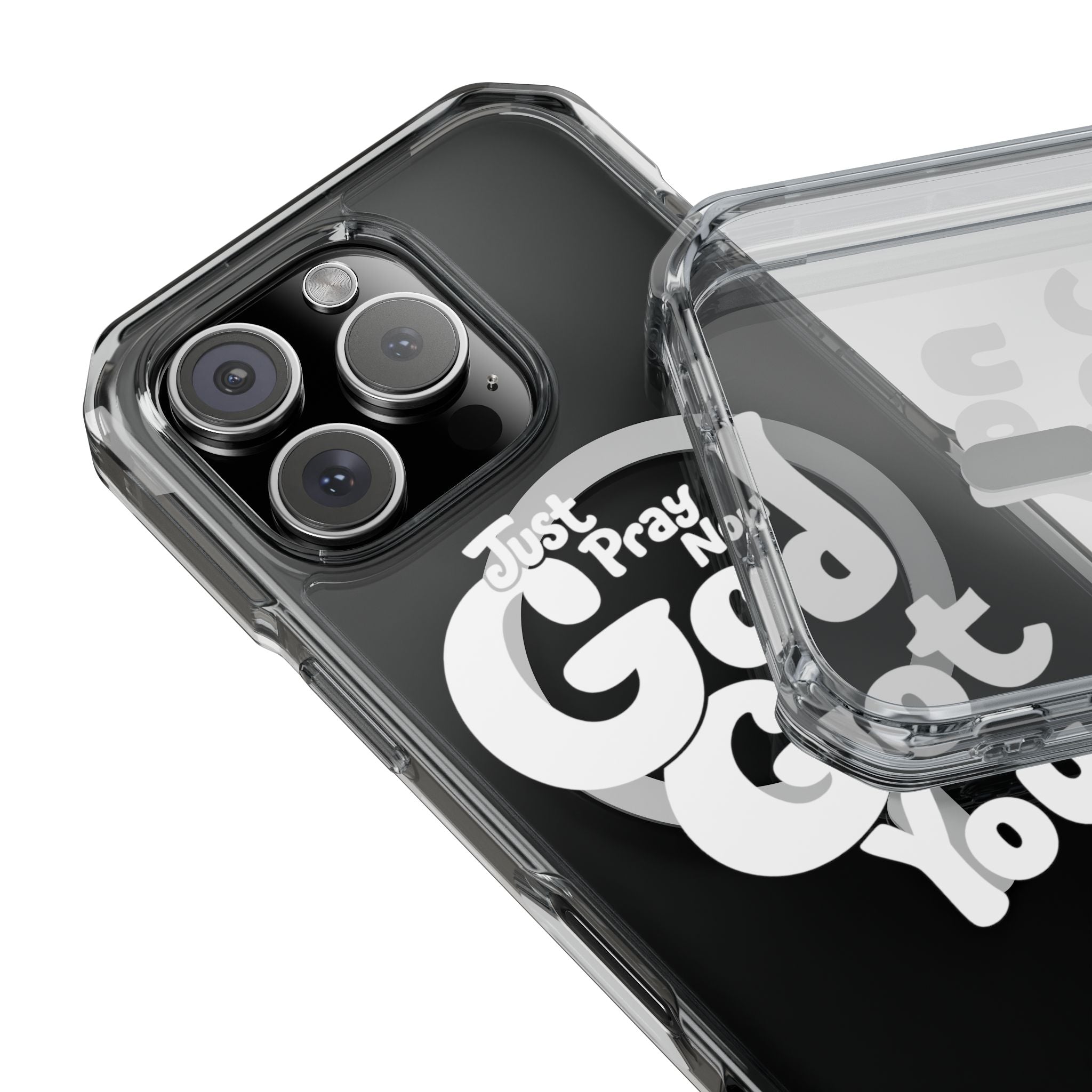 “Just Pray Now, God Got You” Clear Magnetic Impact Case