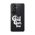 Clear Impact Phone Case “Just Pray Now God Got You" Protective Cover