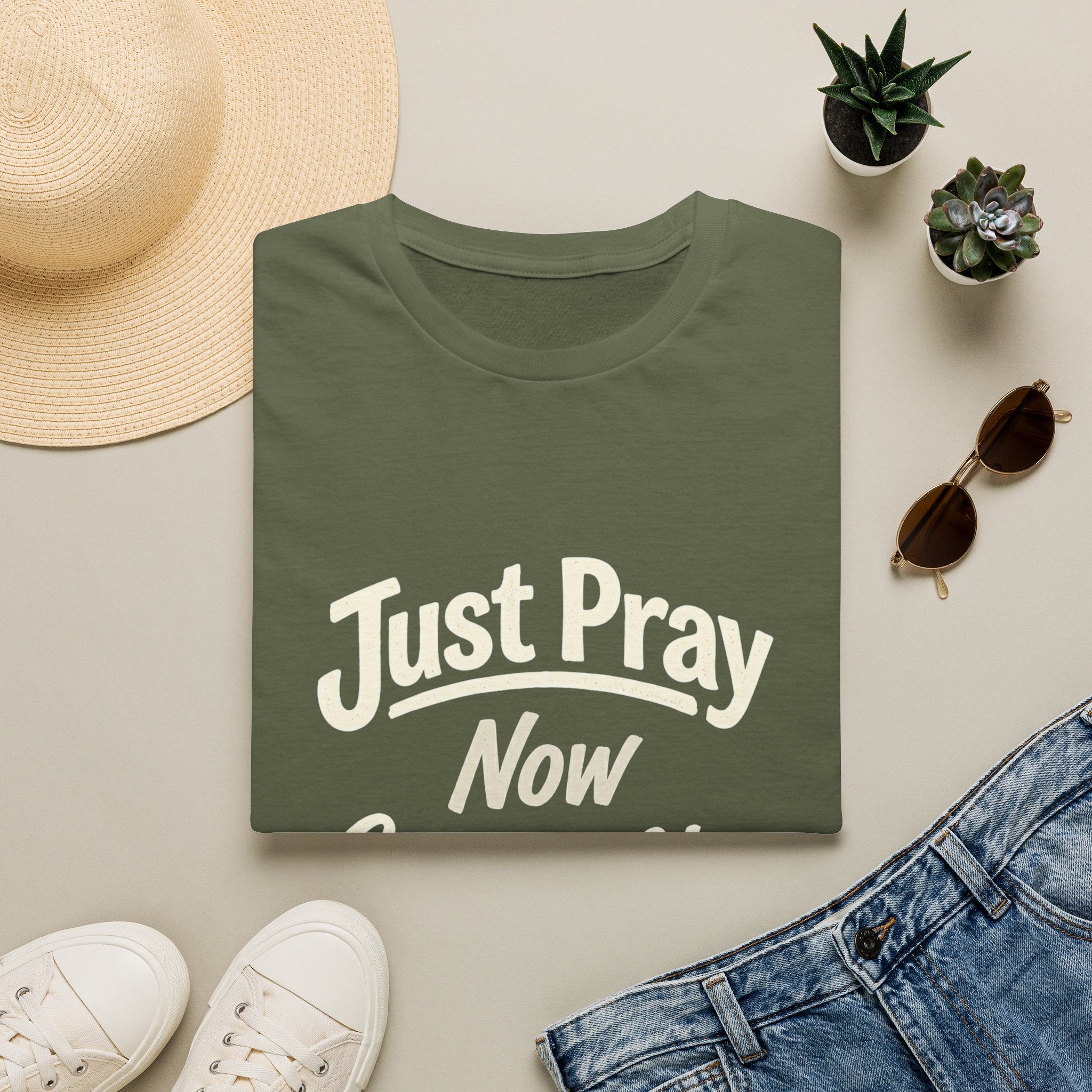 “Just Pray Now God Got You” Inspirational Christian Prayer T-Shirt