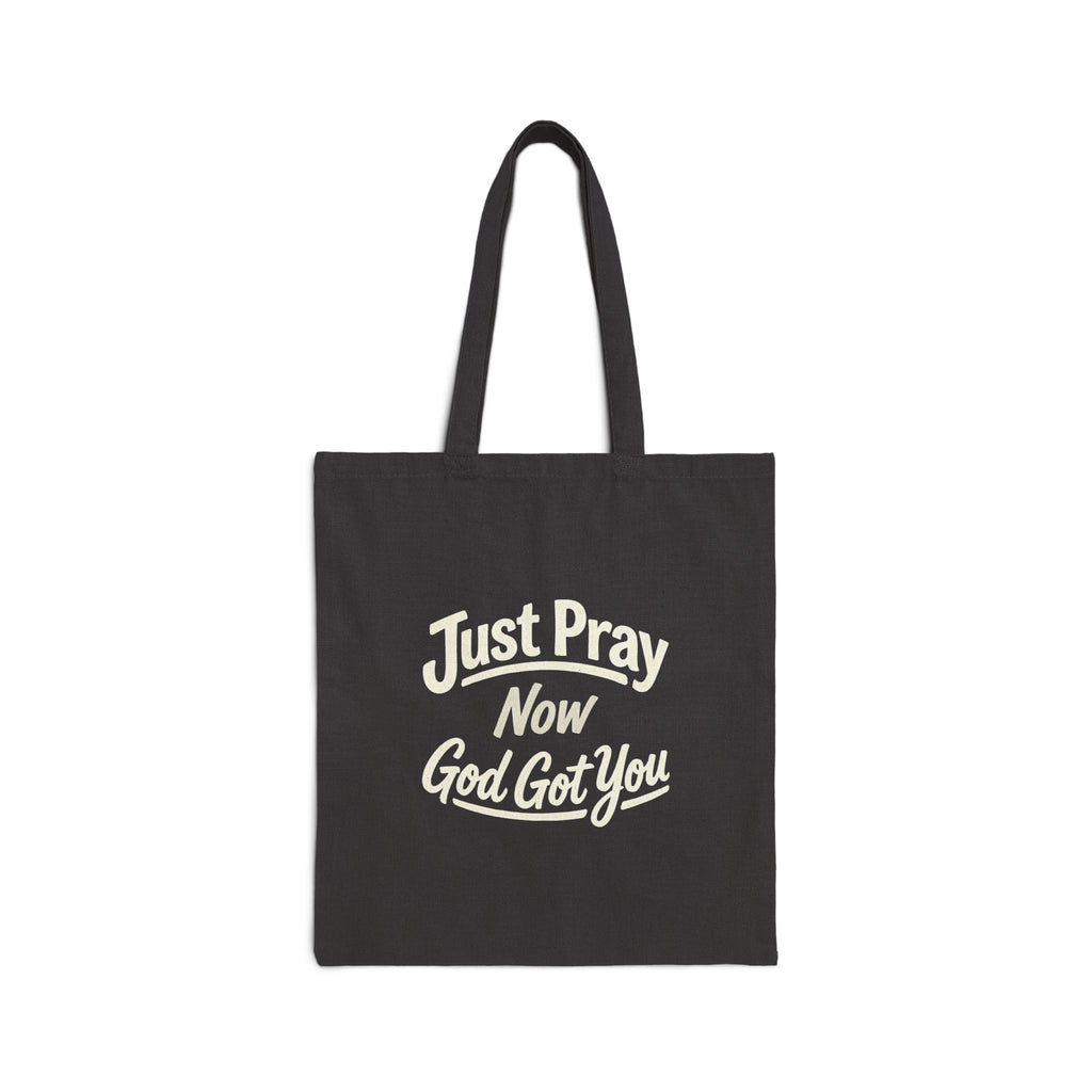 Prayer Reminder Canvas Tote Bag Natural Cotton Reusable Grocery & Everyday Shopper