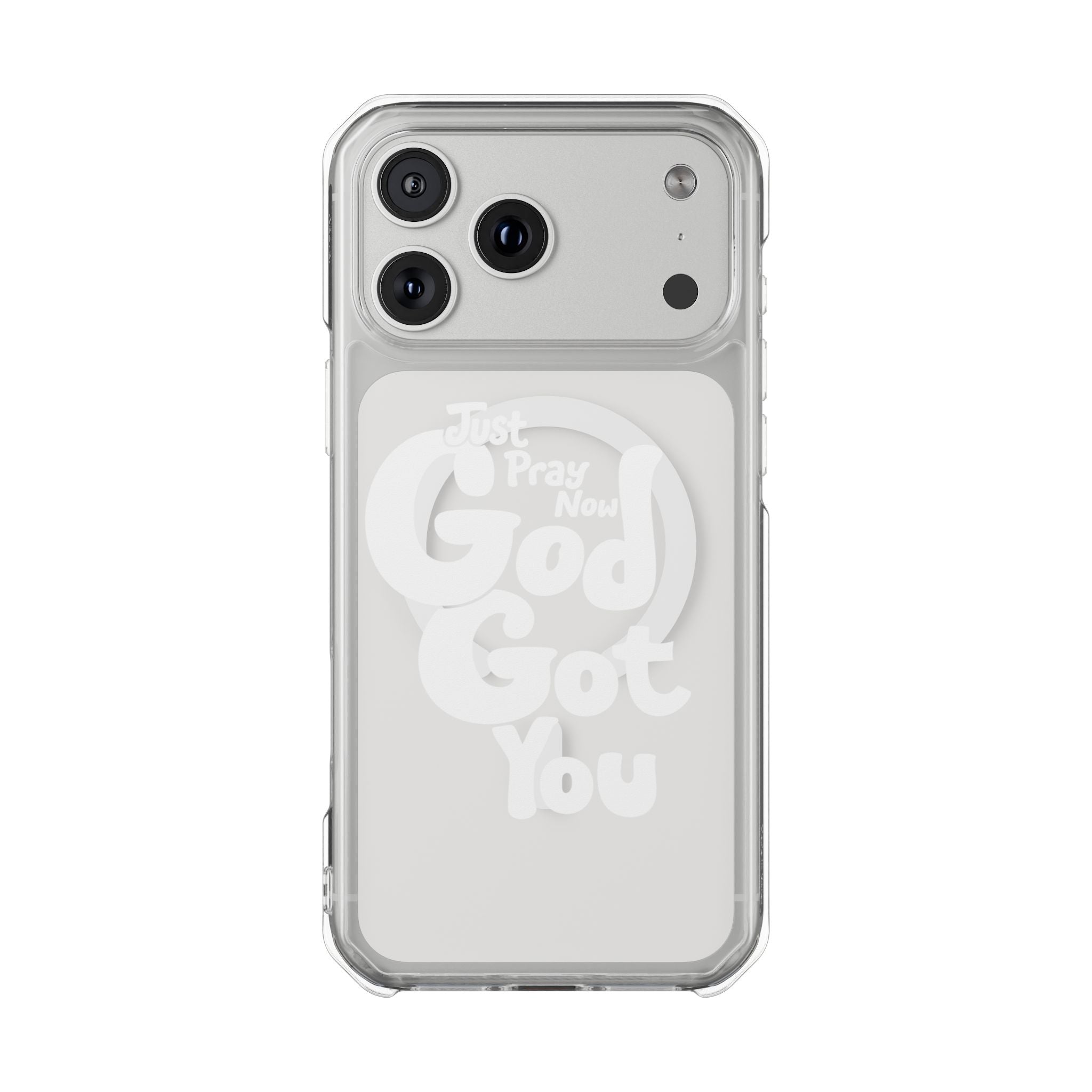 “Just Pray Now, God Got You” Clear Magnetic Impact Case