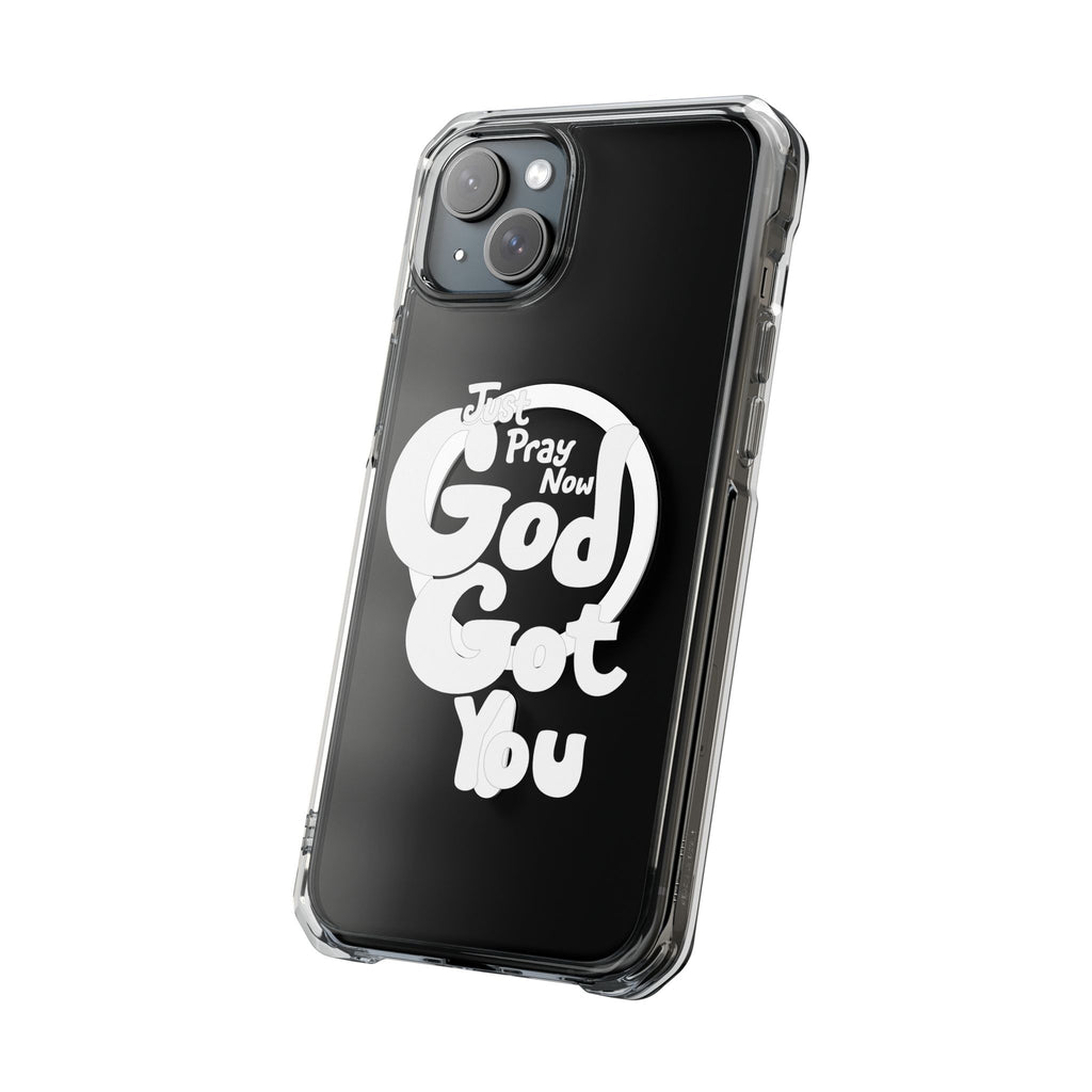 “Just Pray Now, God Got You” Clear Magnetic Impact Case