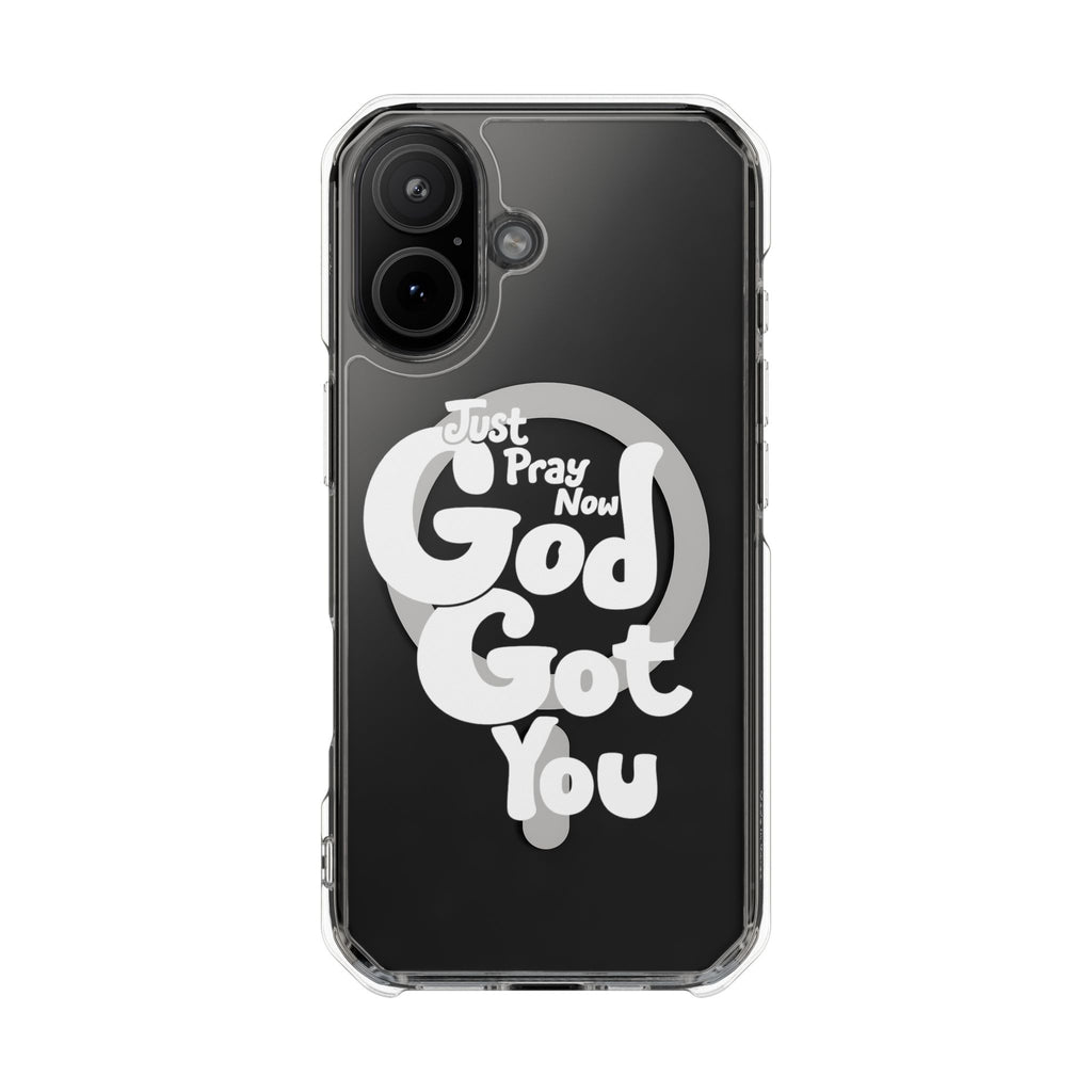 “Just Pray Now, God Got You” Clear Magnetic Impact Case