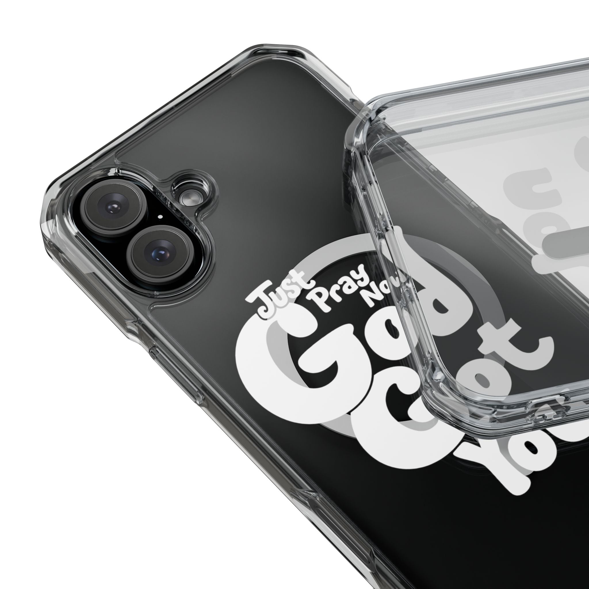 “Just Pray Now, God Got You” Clear Magnetic Impact Case