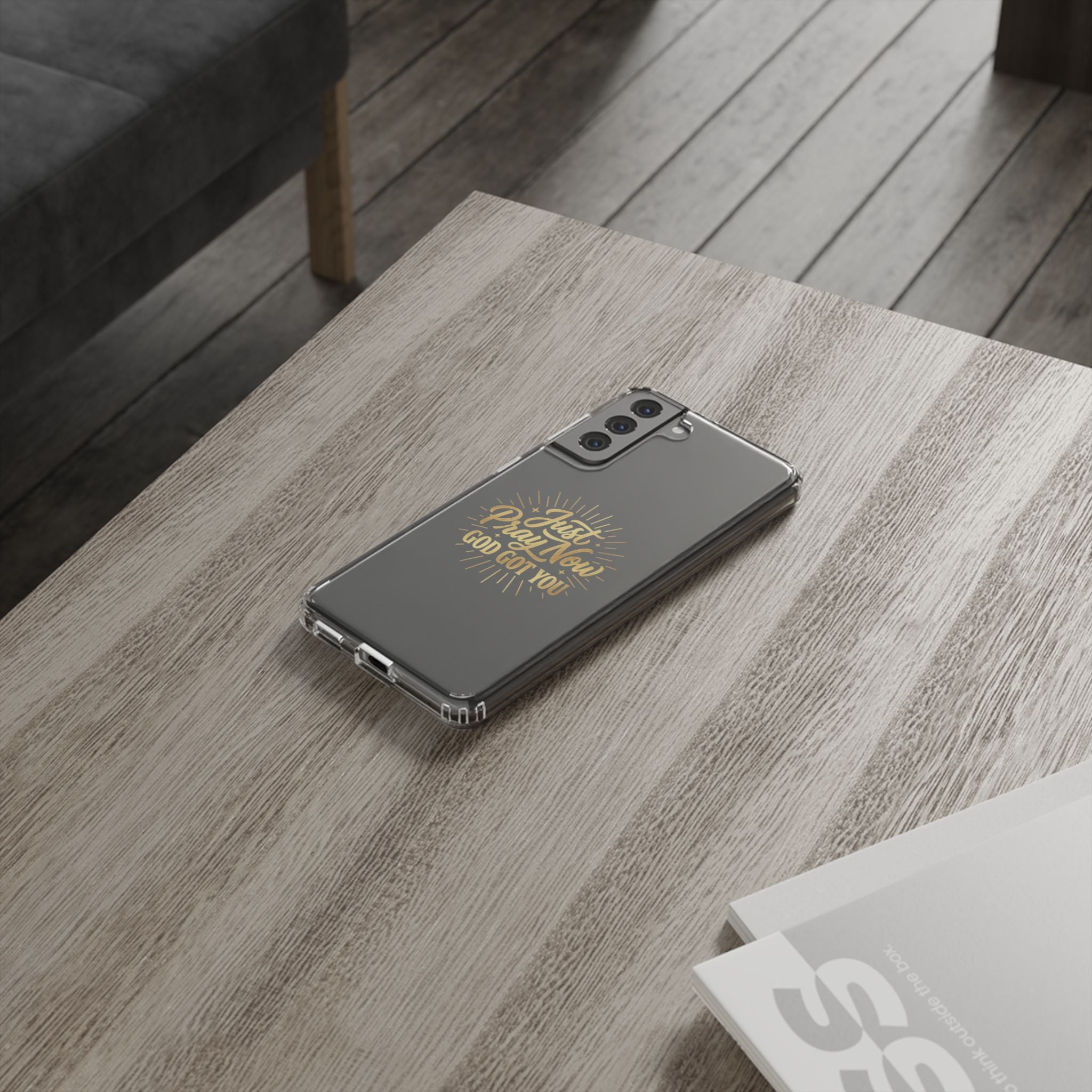 Phone Case “Just Pray Now God’s Got You" Clear Impact Resistant Case