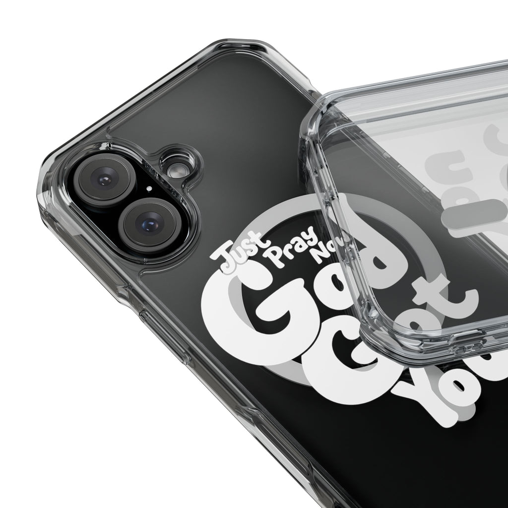“Just Pray Now, God Got You” Clear Magnetic Impact Case