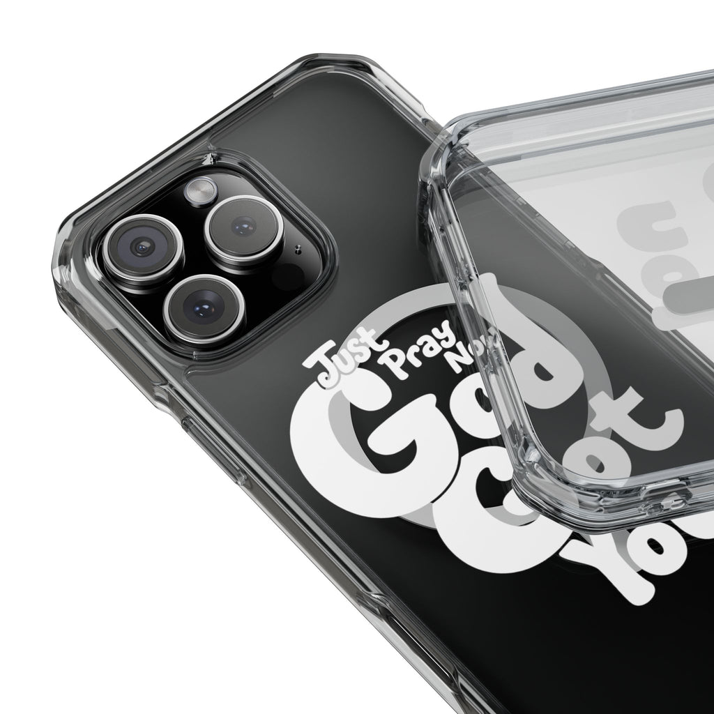 “Just Pray Now, God Got You” Clear Magnetic Impact Case