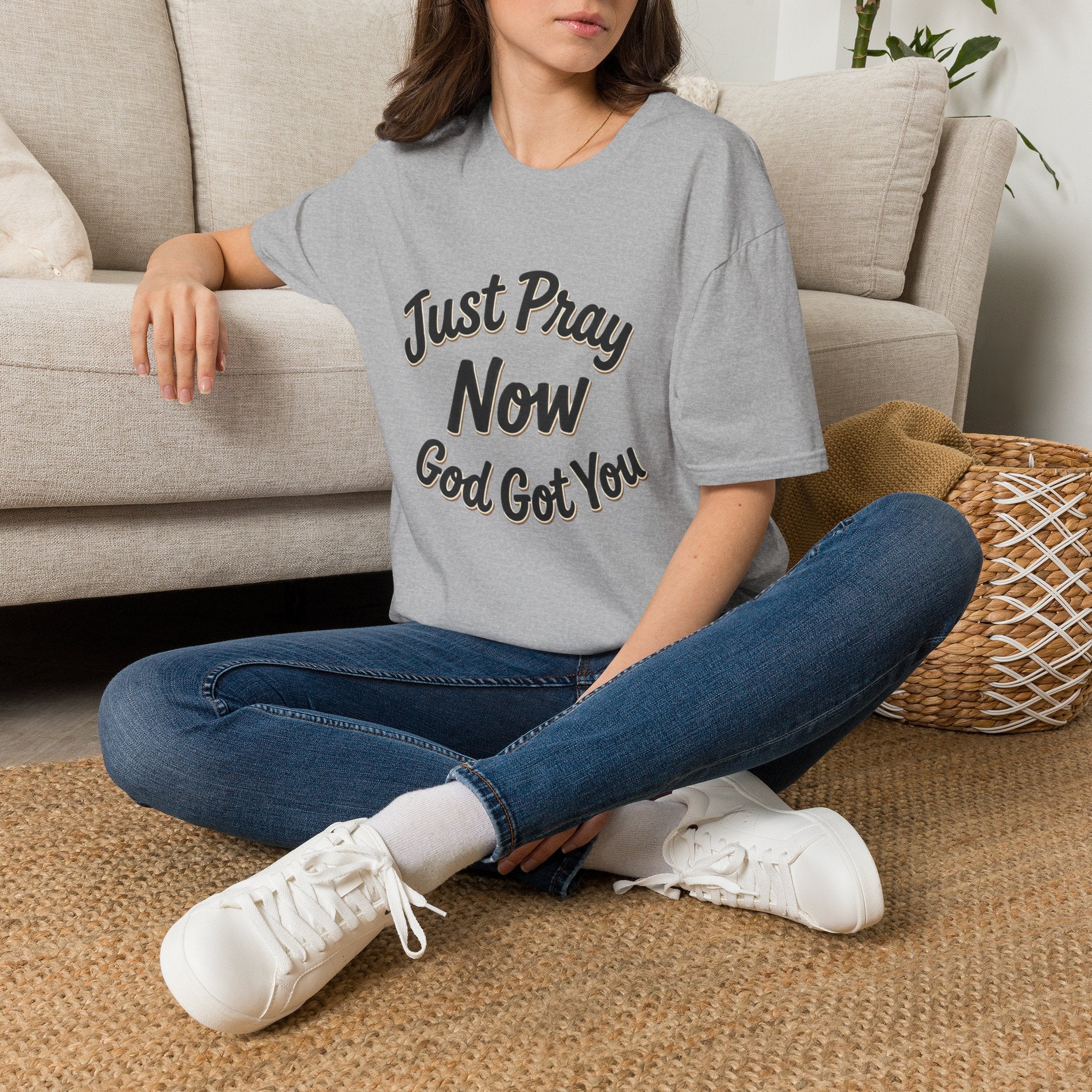 “Just Pray Now God Got You” Inspirational Christian Prayer T-Shirt