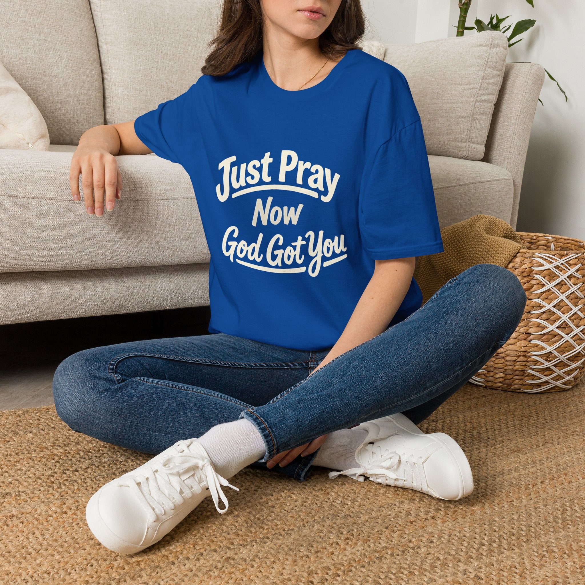 “Just Pray Now God Got You” Inspirational Christian Prayer T-Shirt
