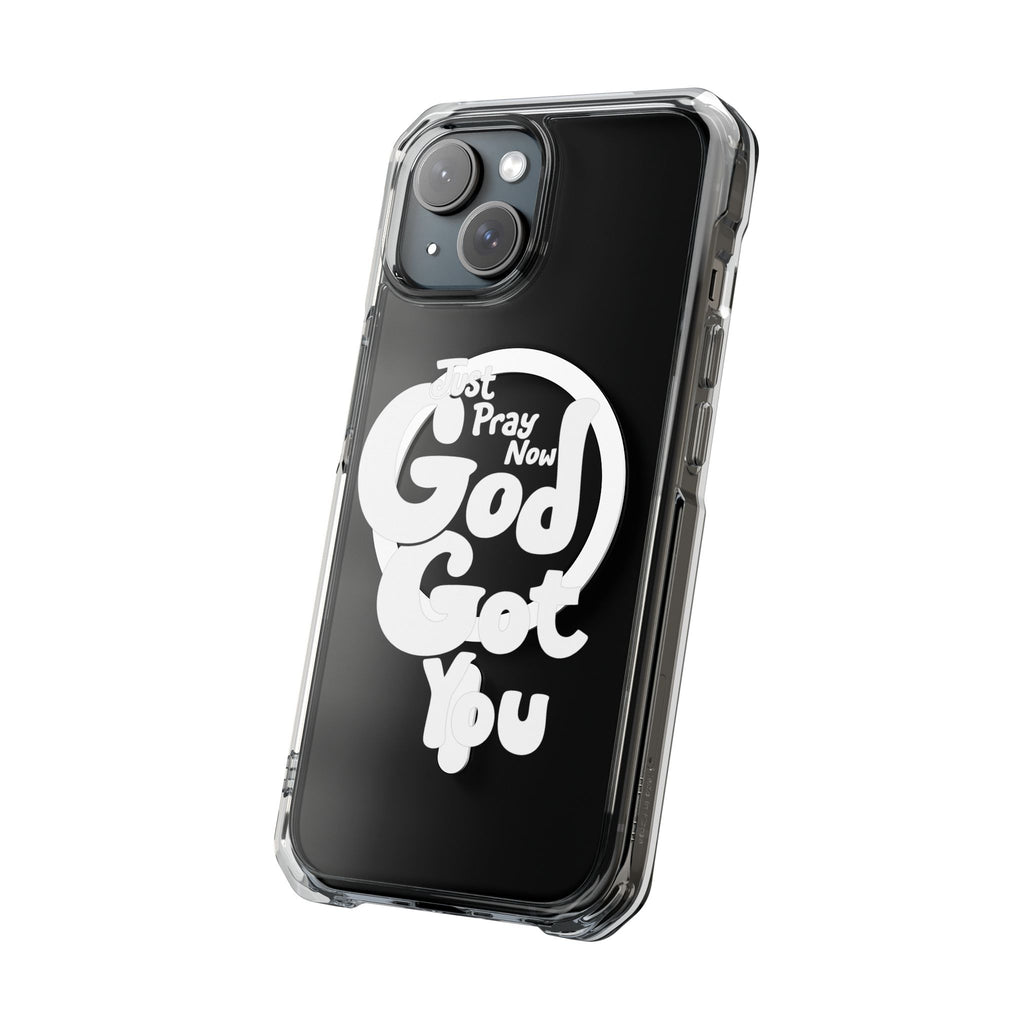 “Just Pray Now, God Got You” Clear Magnetic Impact Case