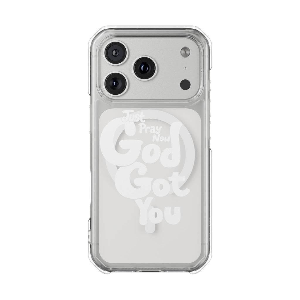 “Just Pray Now, God Got You” Clear Magnetic Impact Case