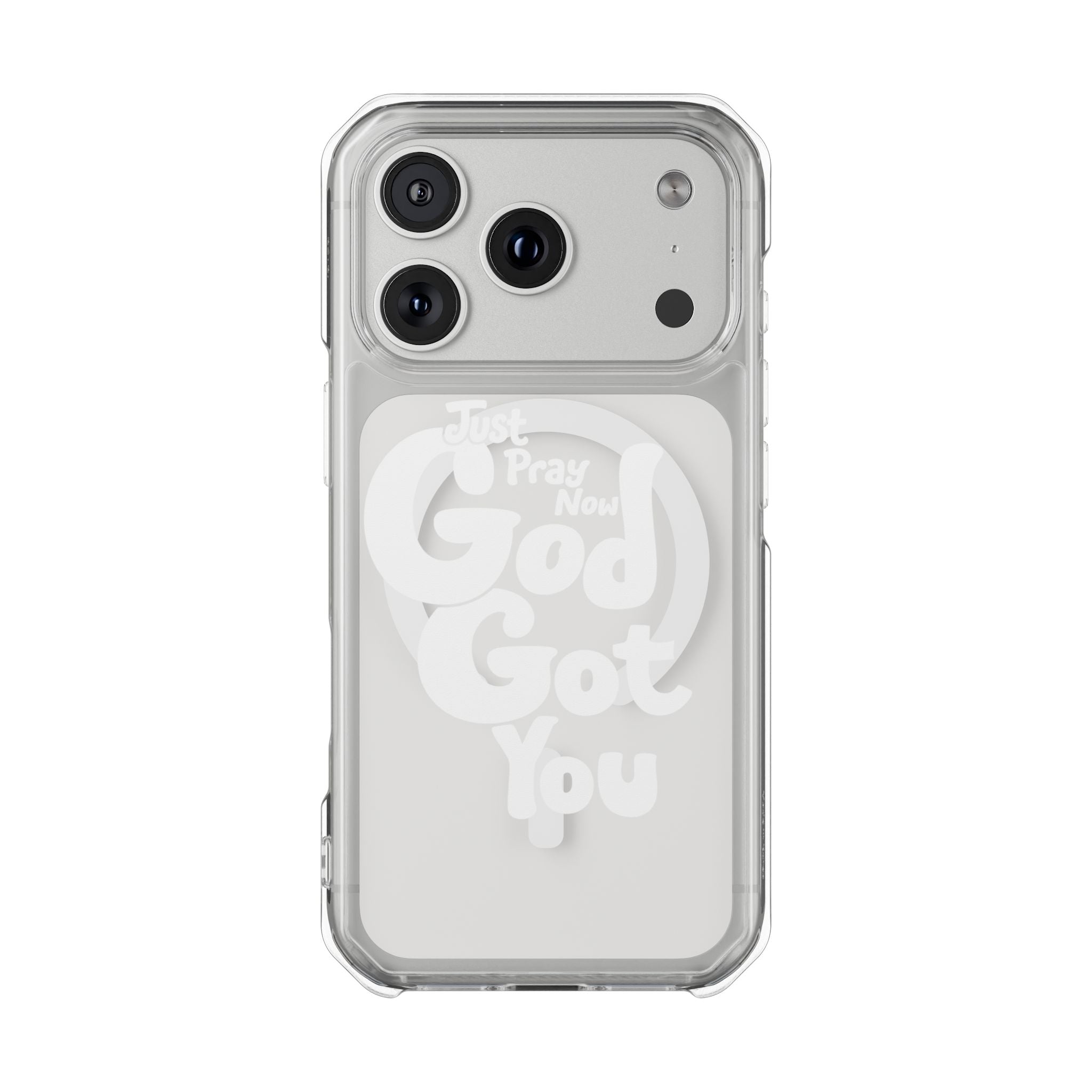 “Just Pray Now, God Got You” Clear Magnetic Impact Case