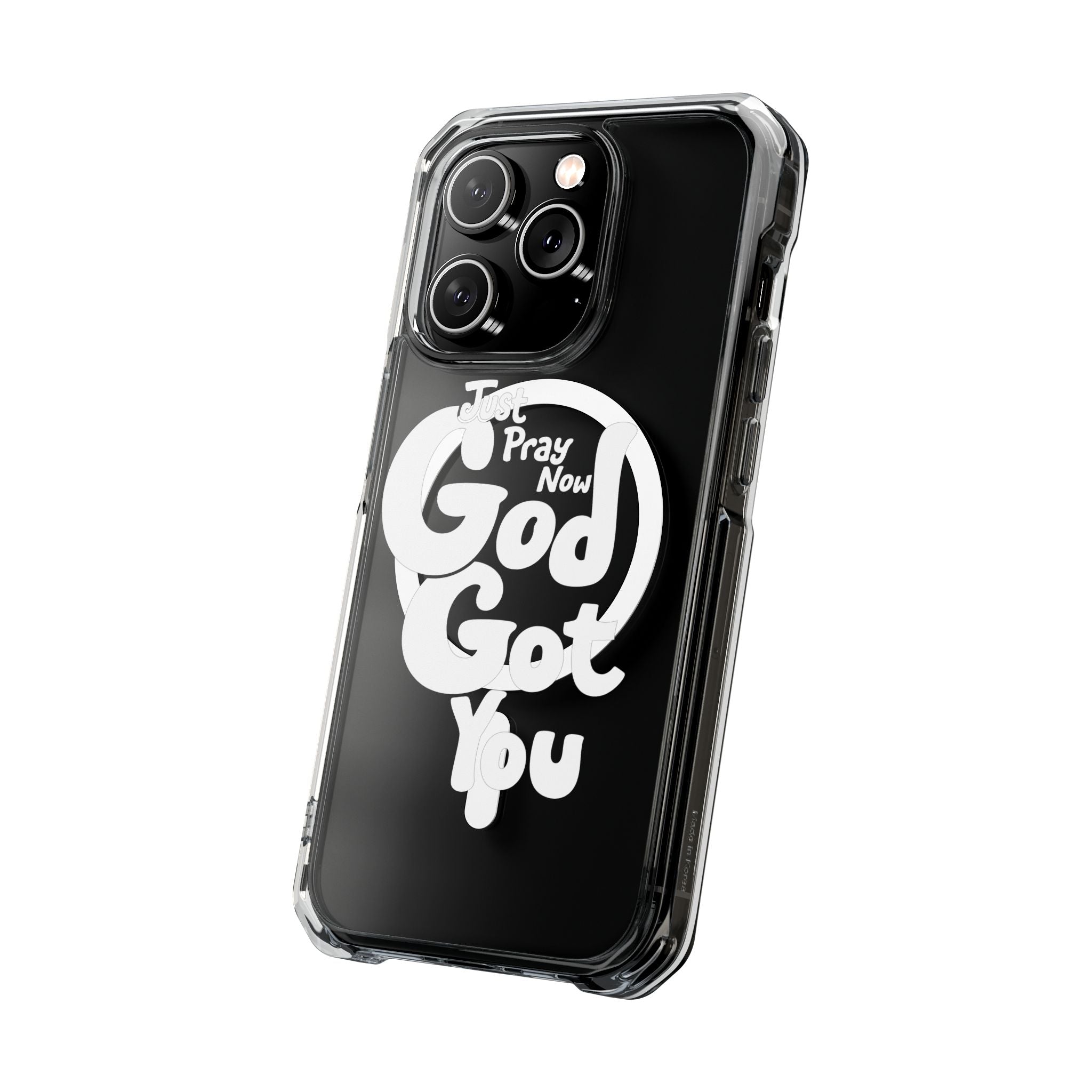 “Just Pray Now, God Got You” Clear Magnetic Impact Case