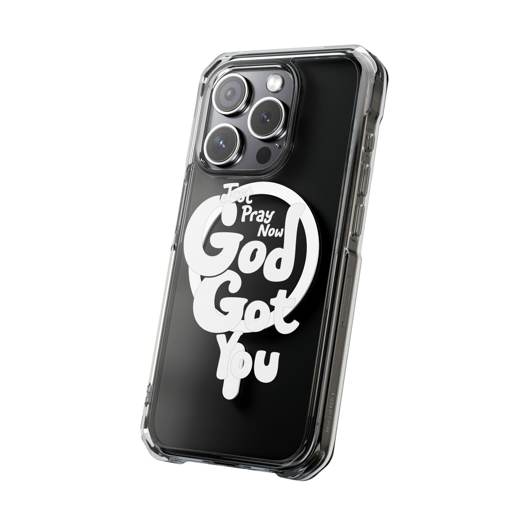 “Just Pray Now, God Got You” Clear Magnetic Impact Case