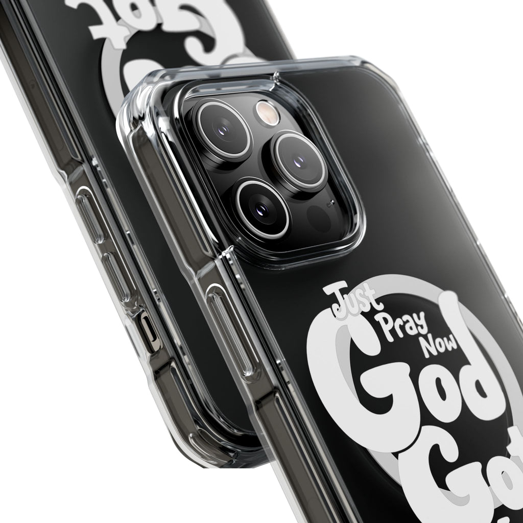 “Just Pray Now, God Got You” Clear Magnetic Impact Case